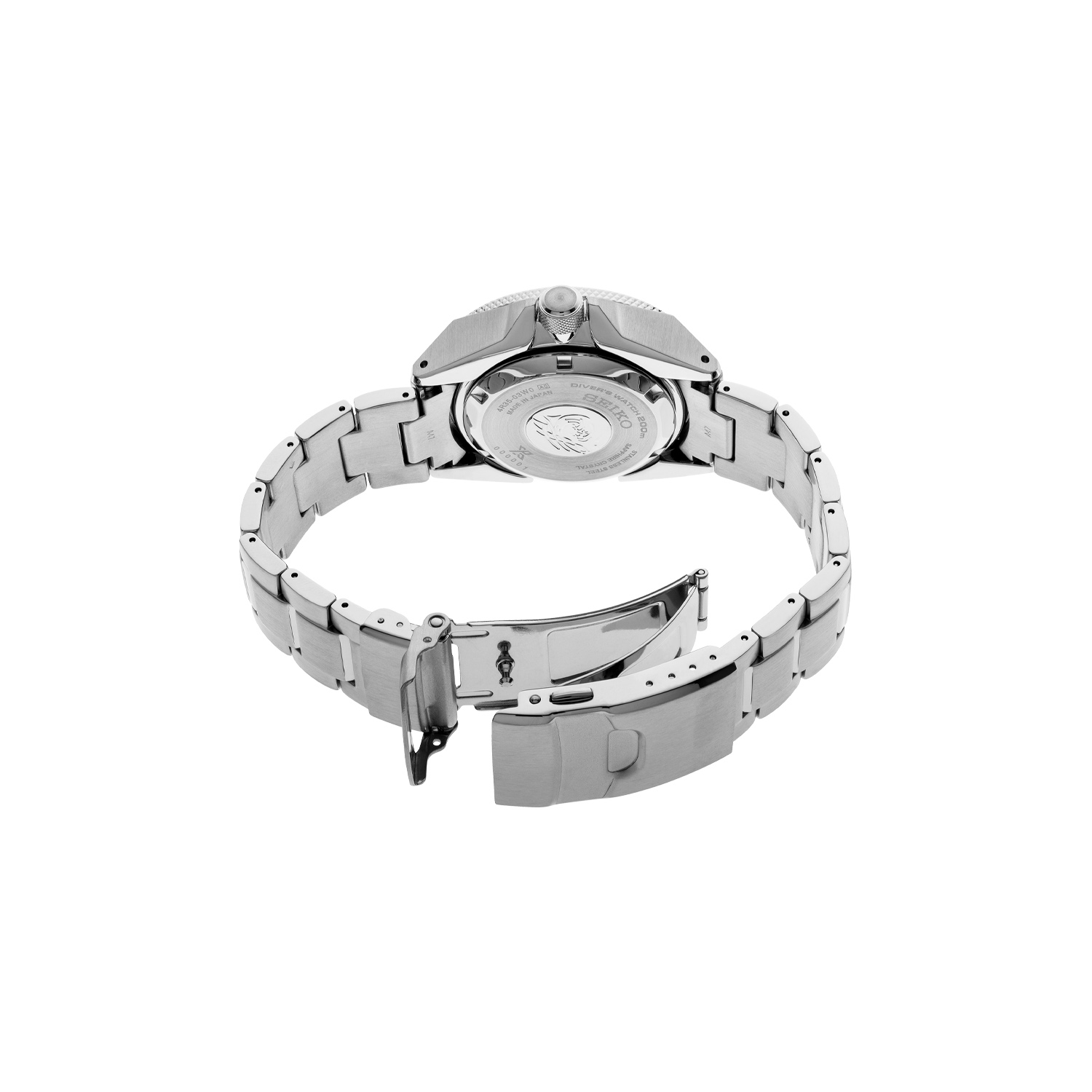 Seiko, Prospex 'King Samurai' with a 43mm stainless steel case and bracelet strap featuring a date function and a black patterned dial and black bezel.