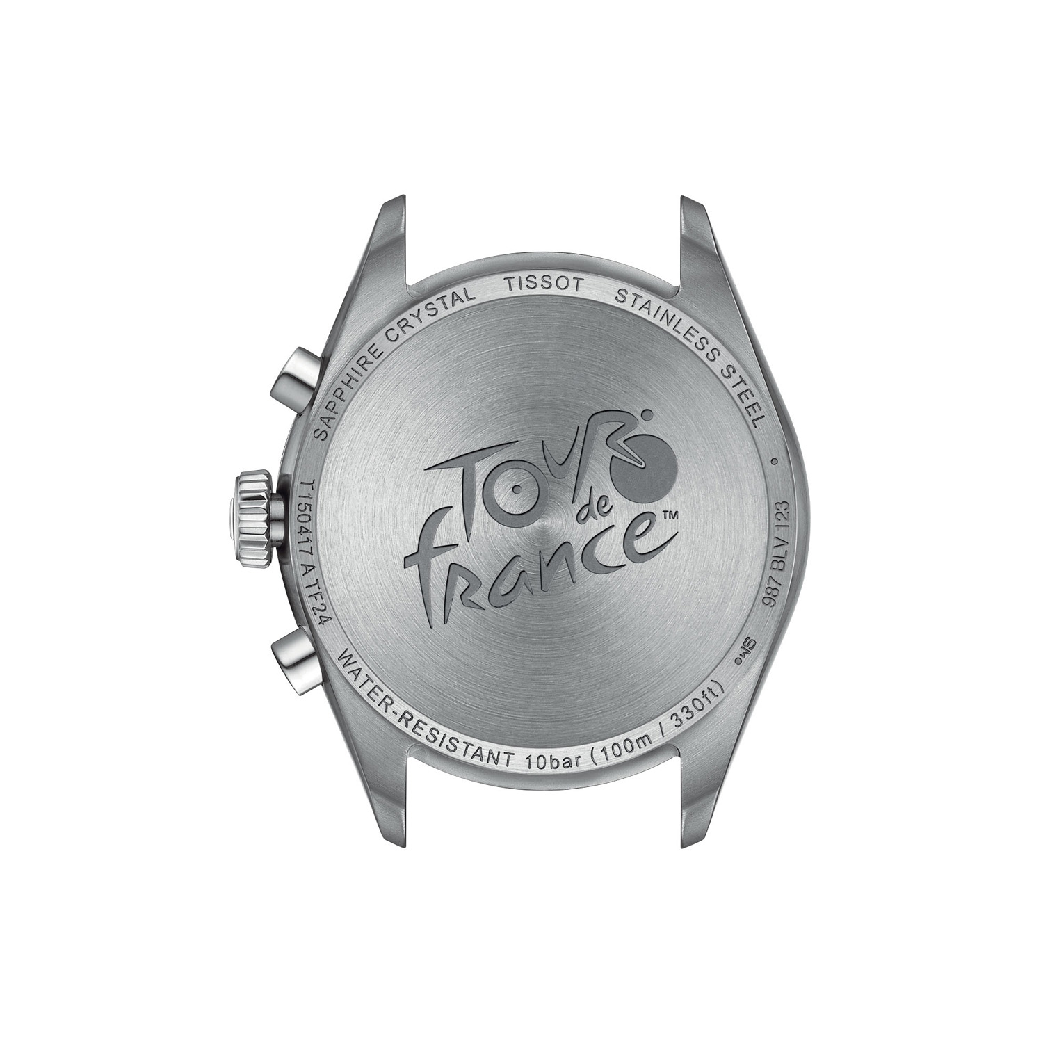 Tissot, PR 100 Tour De France 2024, Quartz Men's Watch Tissot, PR 100 Tour De France 2024 with a 40mm stainless steel case and bracelet strap featuring a date function, chronograph and a black dial.