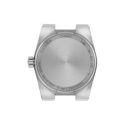 Tissot, PRX with a 25mm stainless steel case and bracelet strap featuring a blue dial.