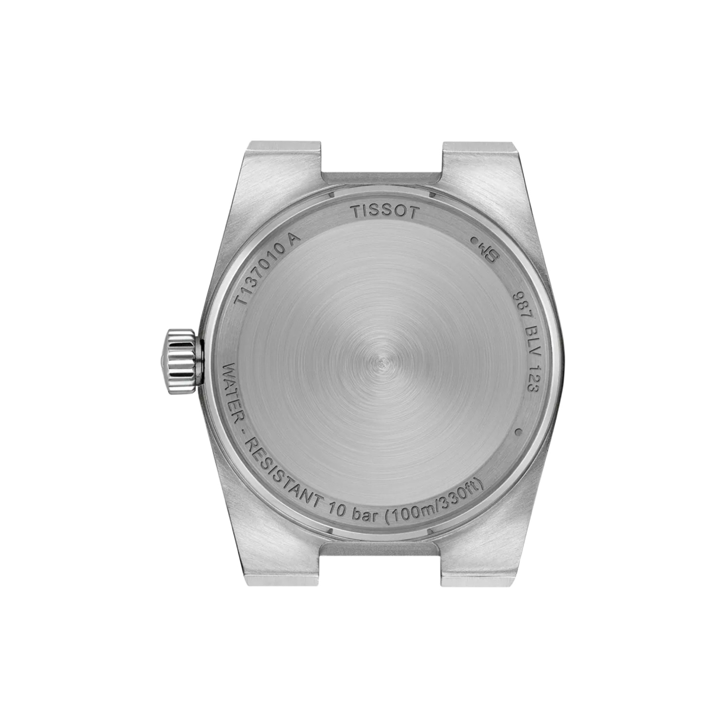 Tissot, PRX with a 25mm stainless steel case and bracelet strap featuring a blue dial.