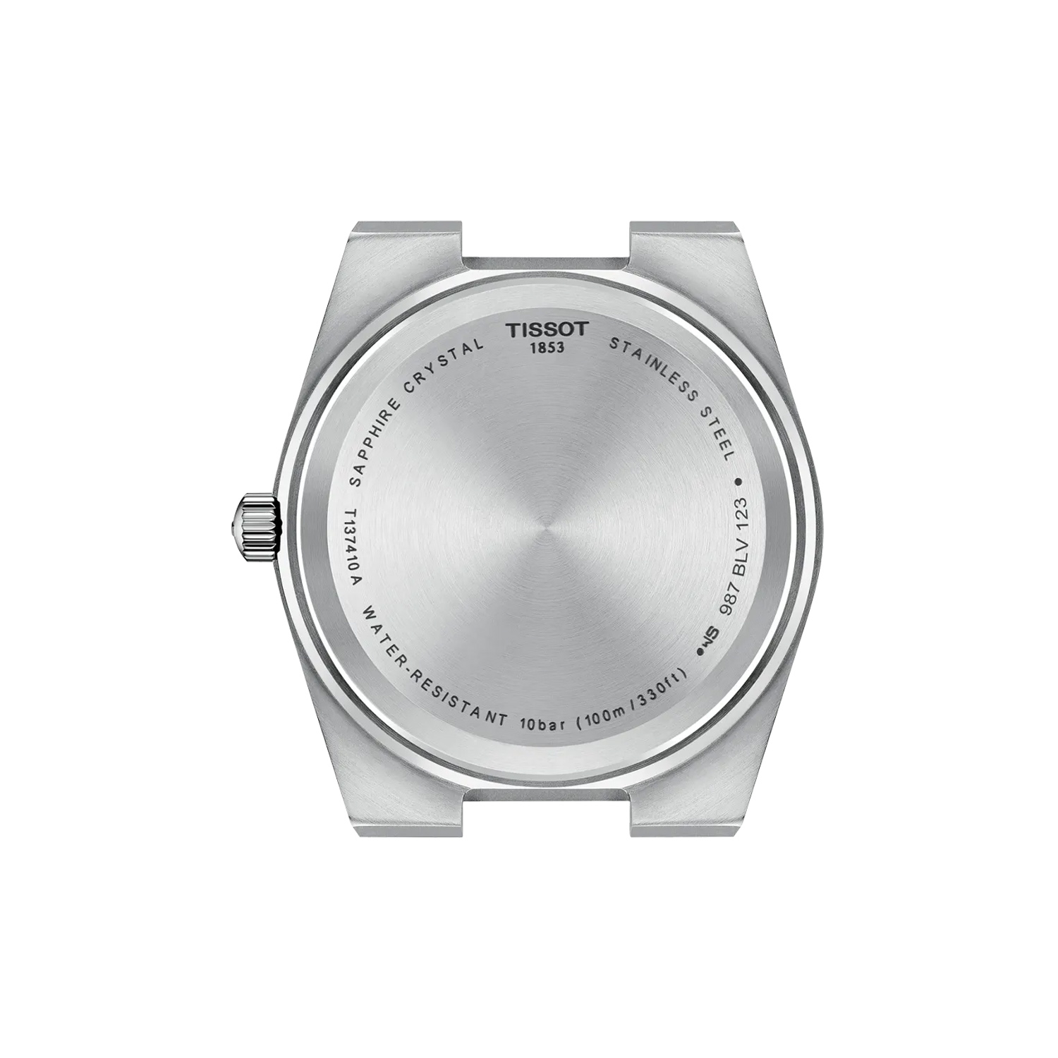 Tissot, PRX with a 40mm stainless steel case and white rubber strap featuring a date function and a white dial.