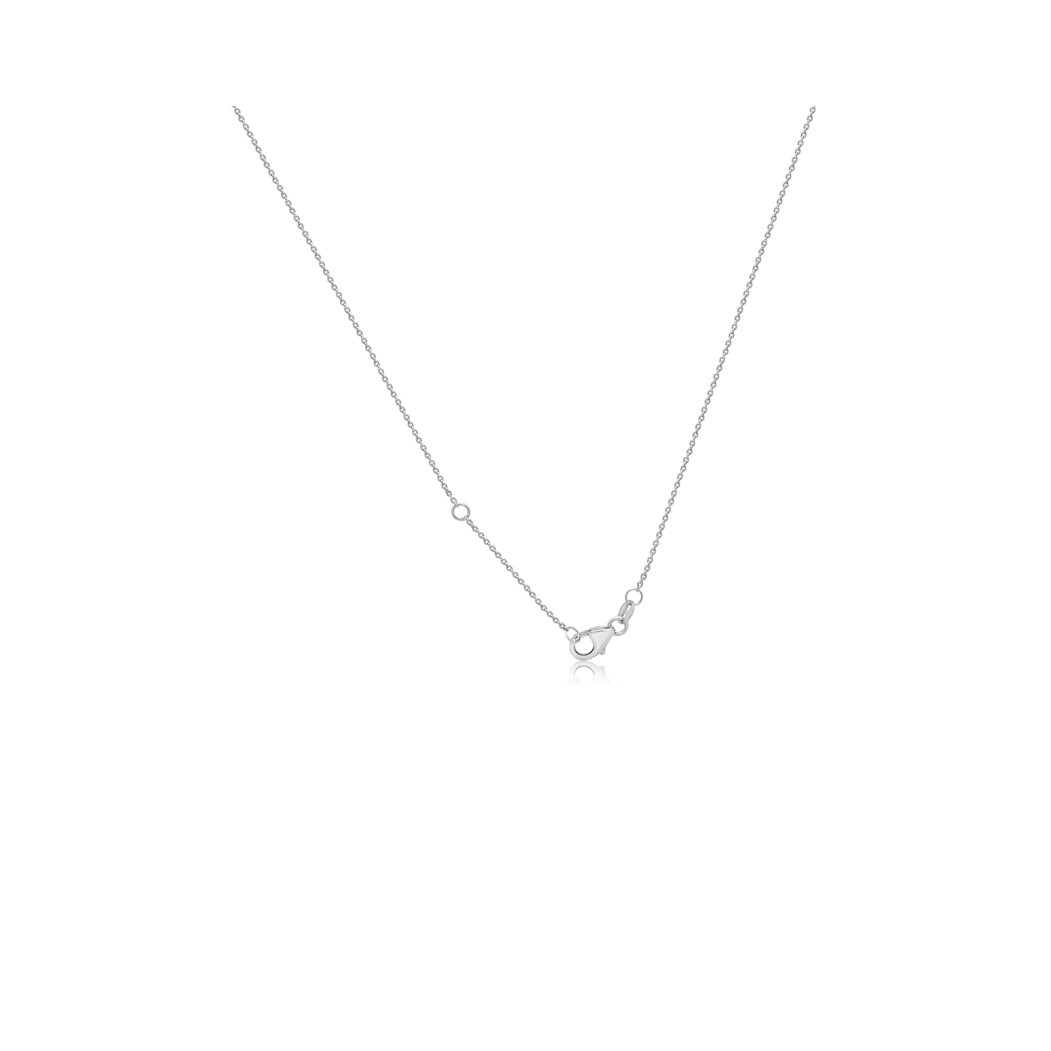 An 18ct white gold diamond set flower cluster pendant on a chain.