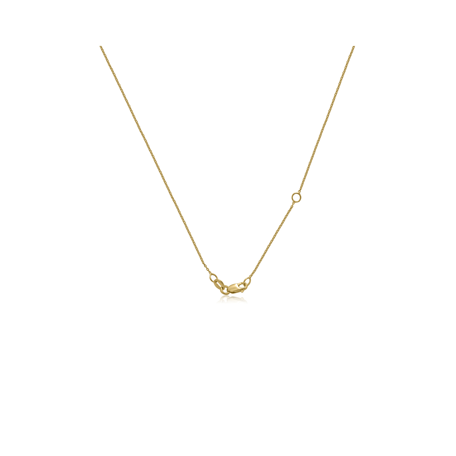 A 9ct yellow gold red, heart shaped cornelian pendant with a small single diamond on a chain.