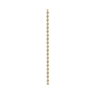 An 18ct yellow gold round brilliant cut diamond set line bracelet.