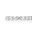 Volante Collection, 18ct Yellow Gold & Platinum Seven Stone Diamond Half Eternity Ring: 0.75 carats An 18ct yellow gold and platinum seven stone diamond half eternity ring with a v-collet setting, belonging to the H. L. Brown Volante Collection.