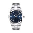 Tissot, Gentleman with a 40mm stainless steel case and bracelet strap featuring a date function and a blue dial.
