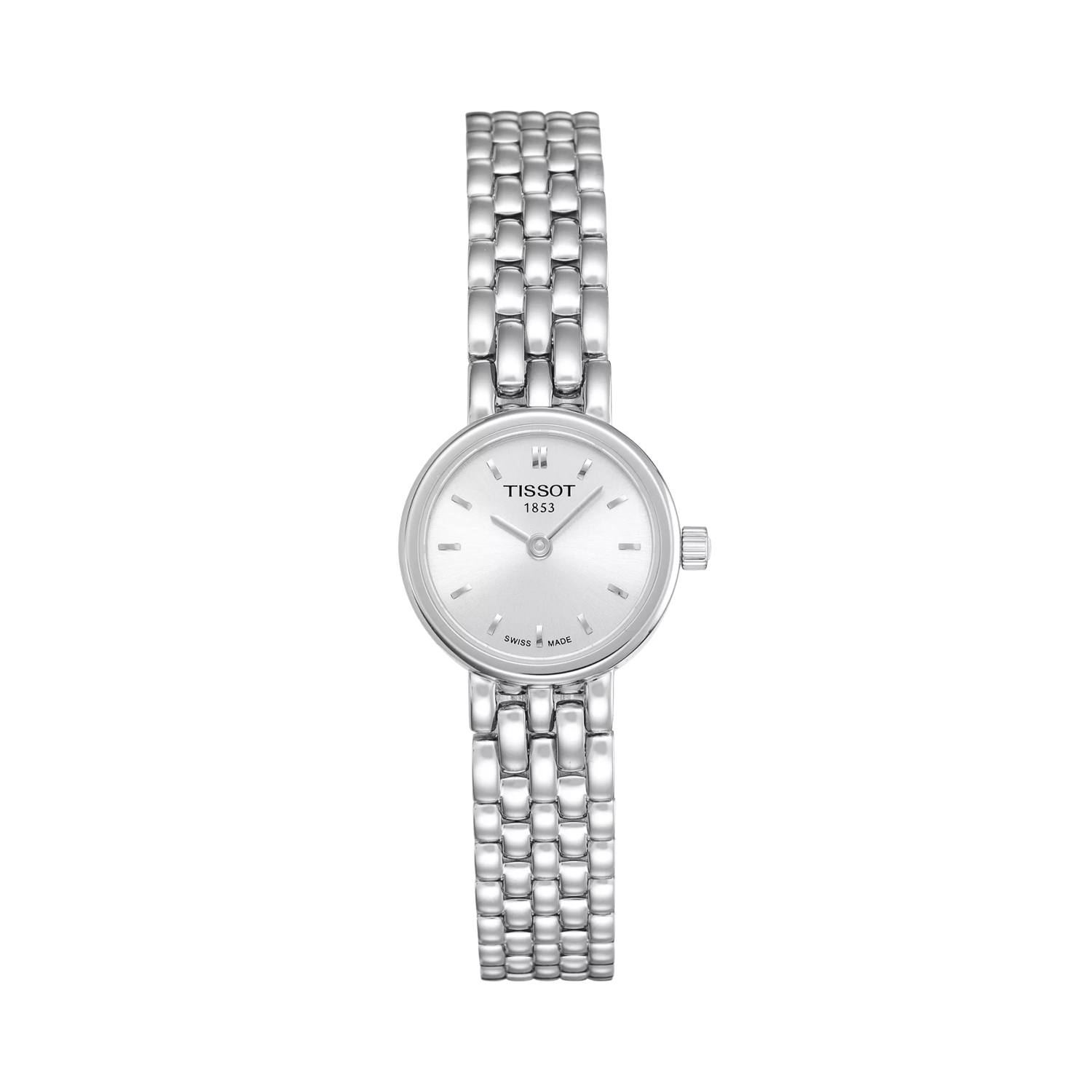 Tissot, Lovely with a 19.5mm stainless steel case and bracelet strap featuring a silver dial.