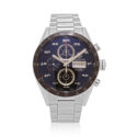 Tag Heuer, Carrera Chronograph, Automatic Men's Watch Tag Heuer, Carrera with a 43mm stainless steel case and bracelet strap featuring a day date function, chronograph and a blue dial with a black bezel.