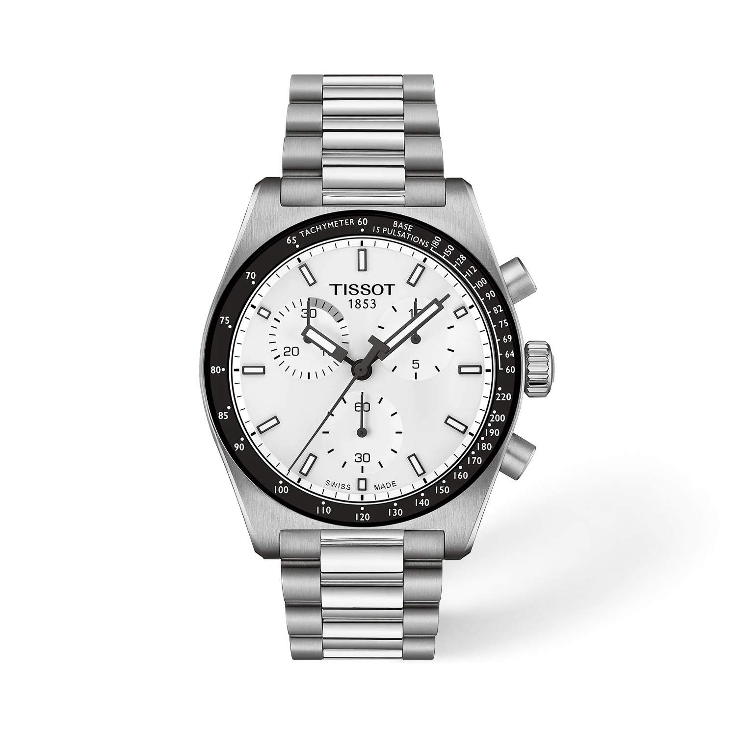 Tissot, PR516 White Chronograph, Men's Quartz Watch
