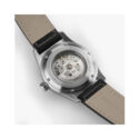 Hamilton, Khaki Field Black, Automatic Men's 42mm Watch Hamilton, Khaki Field with a 42mm stainless steel case and a black leather strap featuring a date function and a black dial.