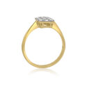 Art Deco 18ct Yellow Gold & Platinum Octagonal Diamond Cluster Ring An Art Deco period, 18ct yellow gold and platinum octagonal shaped diamond cluster ring featuring ten rose cut diamonds in a platinum topped grain setting.
