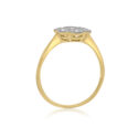 Early 20th Century, 18ct Yellow Gold & Platinum Diamond Cluster Ring An early 20th century period 18ct yellow gold and platinum topped diamond flower cluster ring featuring a central brilliant cut diamond and outer eight cut diamonds.