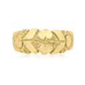 Antique 18ct Yellow Gold Broad Band An antique period 18ct yellow gold broad band, chased and engraved with hearts and foliage.