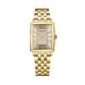 Raymond Weil, Toccata Champagne Dial, Quartz Women's Watch Raymond Weil, Toccata with a 22.6 x 28.1mm rectangular stainless steel gold PVD coated case and bracelet strap featuring a date function and a champagne coloured dial.
