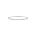 18ct White Gold Diamond Set Tennis Bracelet An 18ct white gold, diamond set single row tennis bracelet with 43 stones.