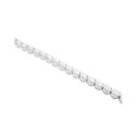 18ct White Gold Diamond Set Tennis Bracelet An 18ct white gold, diamond set single row tennis bracelet with 43 stones.