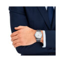 Montblanc, 4810 with a 42mm stainless steel case and bracelet strap featuring a date function and a silver guilloche dial.