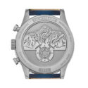 Montblanc, 1858 Chronograph Blue, Automatic Men's Watch Montblanc, 1858 with a 42mm stainless steel case and blue leather bracelet strap featuring a chronograph and a blue dial and bezel.