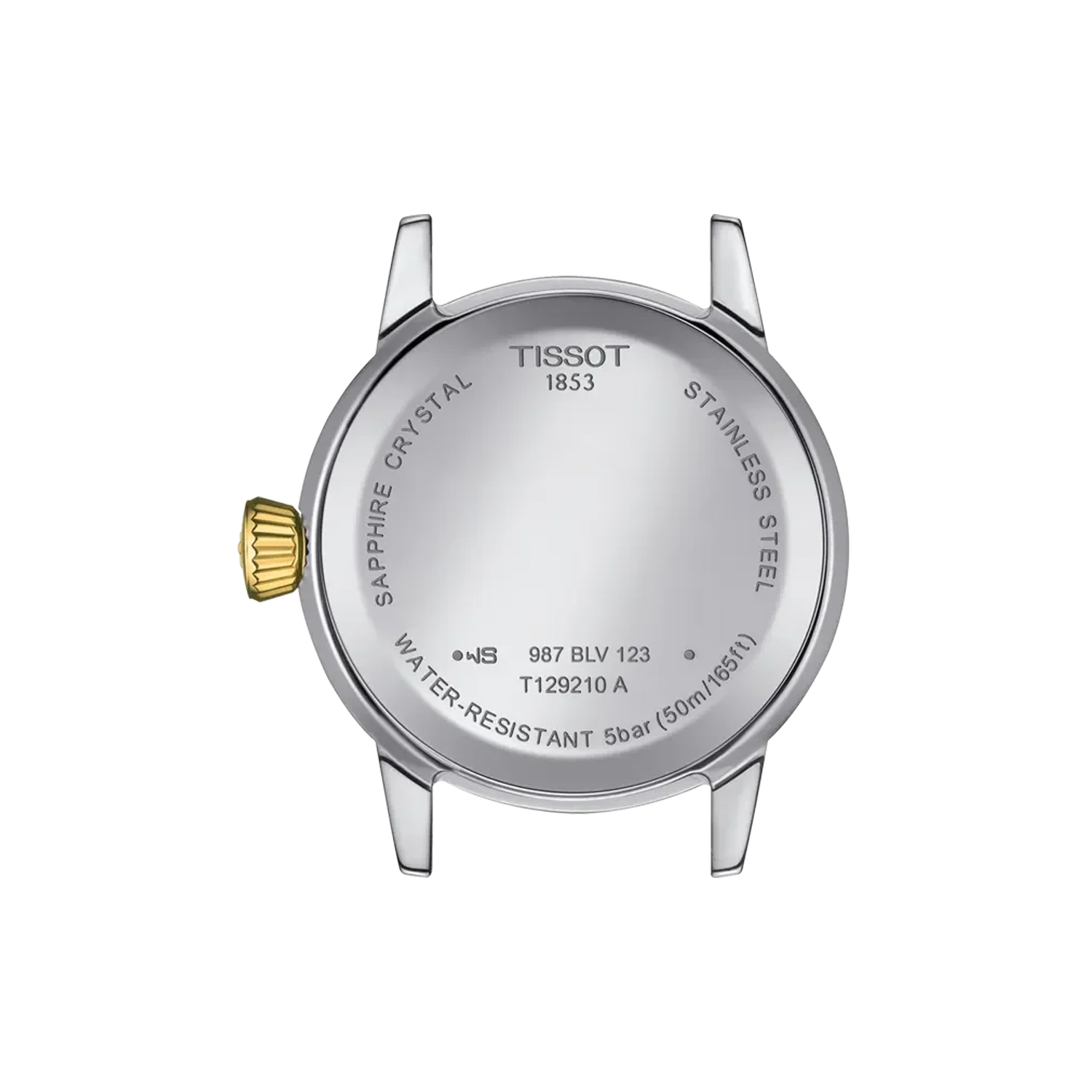 Tissot, Classic Dream Lady with a 28mm stainless steel and yellow gold PVD coated case and bracelet strap featuring a date function and an ivory coloured dial.