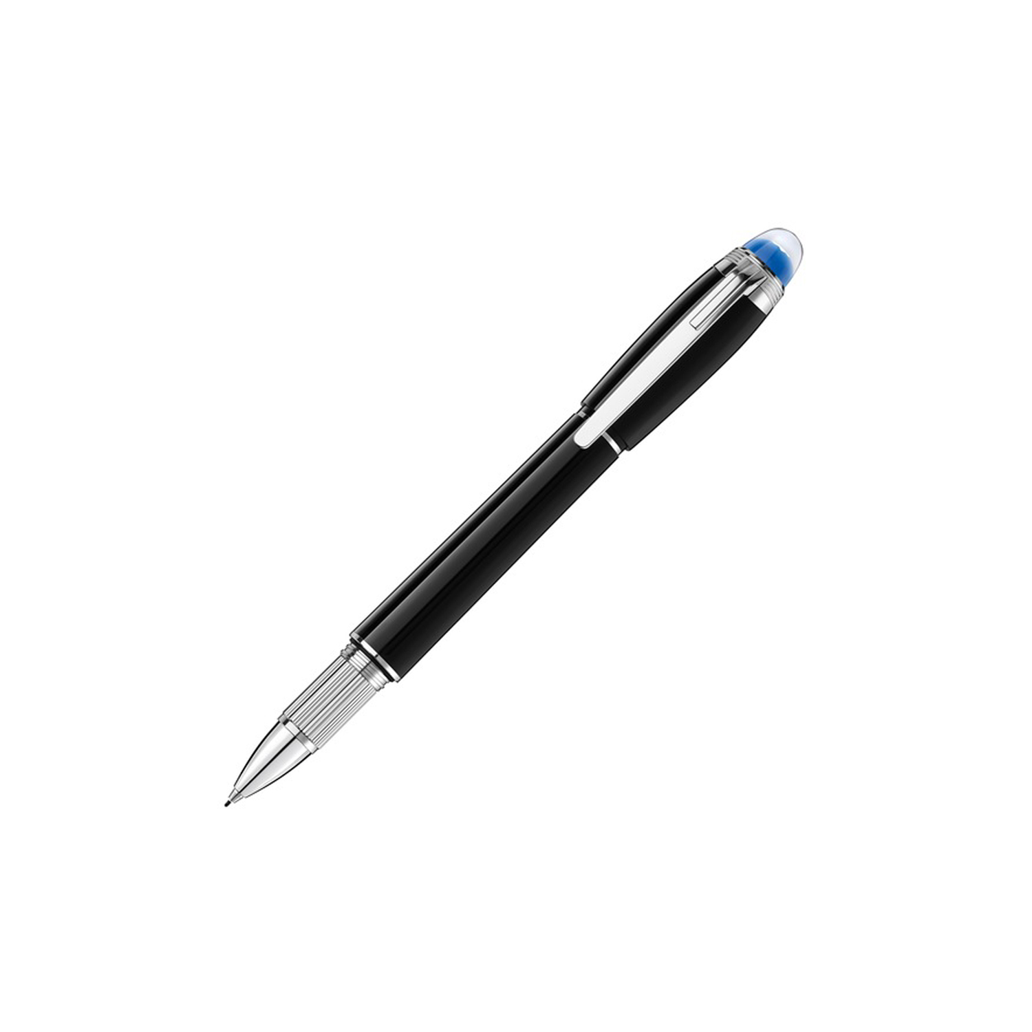 Montblanc, StarWalker Precious Resin Fineliner A Montblanc, StarWalker Precious Resin Fineliner pen crafted in black precious resin with platinum coated fittings, featuring a translucent dome with the Montblanc emblem.