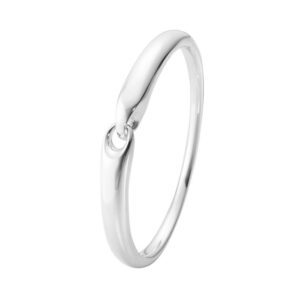 A medium sized, sterling silver hinged bangle from Georg Jensen's collection.