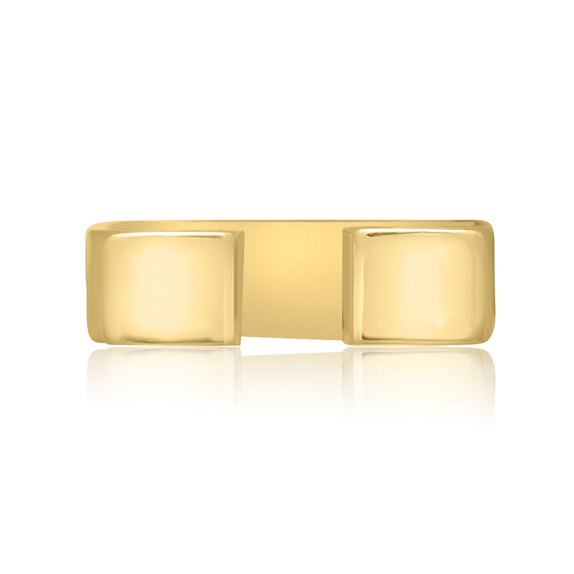 18ct Yellow Gold Pierre Cardin Ring An 18ct yellow Pierre Cardin sprung ring with a polished finish and an open design.