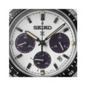 Seiko, Prospex Speedtimer in Monochrome, Solar Men's Watch Seiko, Prospex Speedtimer with a 39mm stainless steel case and bracelet strap featuring a chronograph, date function and a white dial with a black bezel.