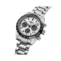 Seiko, Prospex Speedtimer in Monochrome, Solar Men's Watch Seiko, Prospex Speedtimer with a 39mm stainless steel case and bracelet strap featuring a chronograph, date function and a white dial with a black bezel.