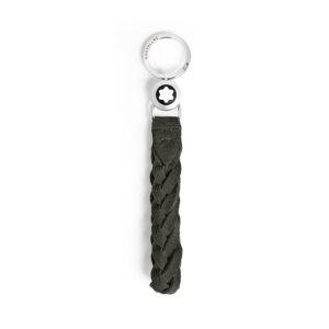 Montblanc, Suede loop key holder crafted from green coloured suede leather braided into a loop to keep your essentials safe and close at hand.