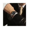 Montblanc, 1858 Iced Sea 0 Oxygen Black, Automatic Men's Watch Montblanc, 1858 Iced Sea 0 Oxygen with a 38mm stainless steel case and bracelet strap featuring a date function and a black patterned dial and a black bezel.
