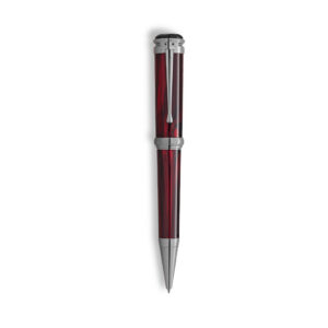 A Montblanc, Writers Edition Homage to Bram Stoker Limited Edition ballpoint pen crafted in red precious resin with ruthenium-coated metal.