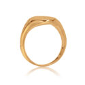 An antique 9ct rose gold oval signet ring. Hallmarked London 1916.