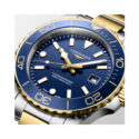 Longines, HydroConquest Blue Dial Two-Tone, Quartz Men's Watch Longines, HydroConquest with a 42mm stainless steel and yellow gold PVD coated case and bracelet strap featuring a date function and a blue dial and bezel.
