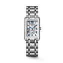 Longines, DolceVita Silver Roman Dial, Quartz Women's Watch Longines, DolceVita with a 20.80mm stainless steel case and bracelet strap featuring a small seconds hand on a silver "flinqué" dial.