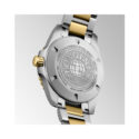 Longines, HydroConquest with a 42mm stainless steel and yellow gold PVD coated case and bracelet strap featuring a date function and a black dial and bezel.