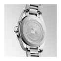Longines, Conquest with a 38mm stainless steel case and bracelet strap featuring a date function and a blue dial.