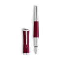 Montblanc, Muses Maria Callas Ruby Special Edition Fountain Pen A Montblanc, Muses Maria Callas Special Edition Fountain Pen crafted in ruby-coloured precious resin featuring a platinum coated clip with a handcrafted Au 585 solid gold, rhodium plated nib embossed with the kohl outlined cat eyes.