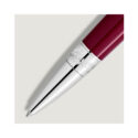 A Montblanc, Muses Maria Callas Special Edition Ballpoint pen crafted in ruby-coloured precious resin featuring a platinum coated clip.