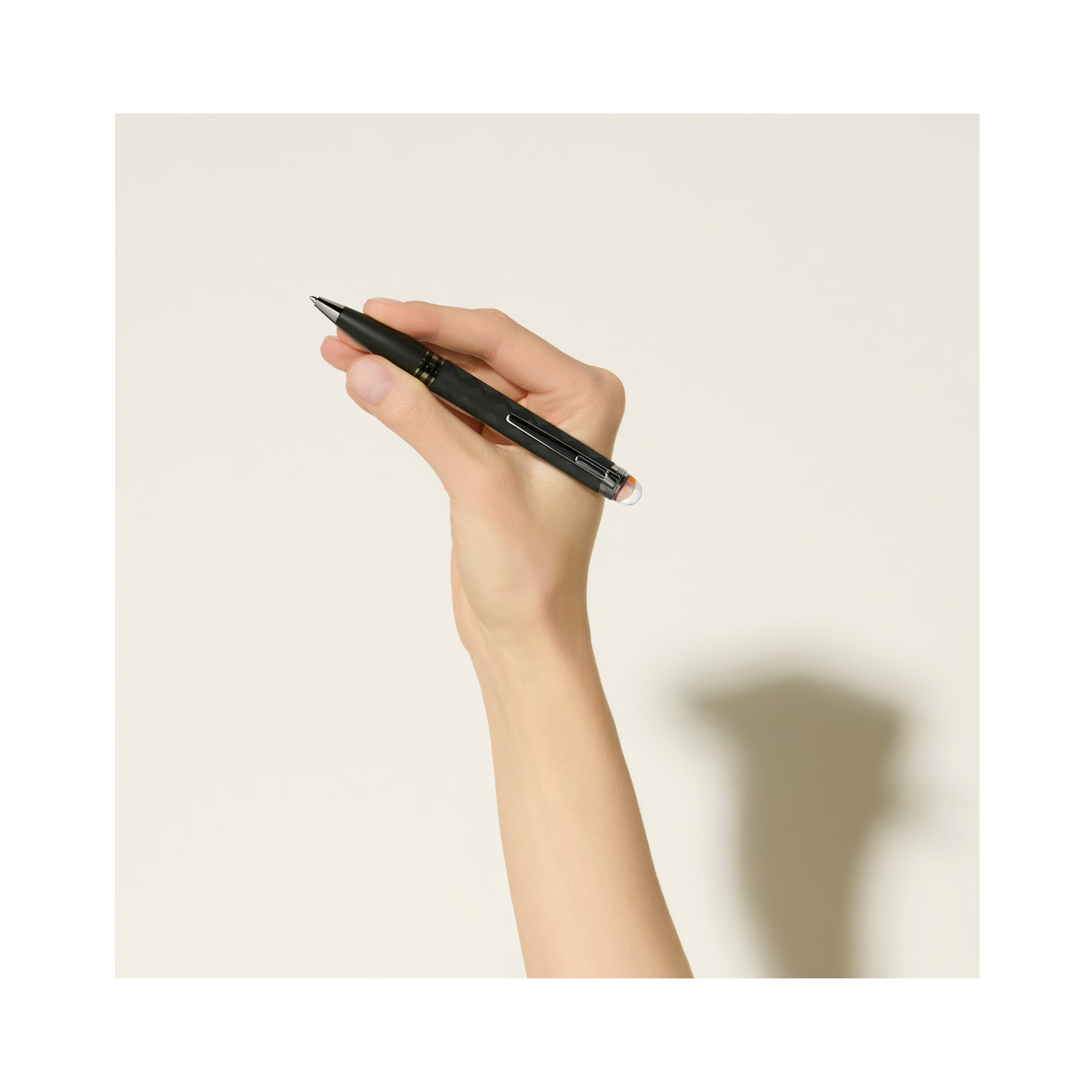 A Montblanc, StarWalker Extreme ballpoint pen crafted in black precious resin with the “Extreme” pattern featuring ruthenium coated fittings.
