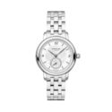 Montblanc, Star Legacy with a 32mm stainless steel case and bracelet strap and a small second hand and a diamond set, white dial.