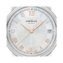 Montblanc, Tradition Mother of Pearl, Automatic Women's Watch Montblanc, Tradition with a 32mm stainless steel case and black leather strap featuring a date function and mother of pearl dial.
