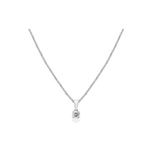 18ct White Gold Diamond Pendant Necklace