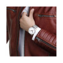 Mondaine, evo2 White Steel, Quartz Men's Watch Mondaine, evo2 with a 43mm stainless steel case and bracelet strap featuring a white dial.