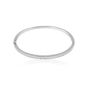 18ct White Gold Diamond Bangle