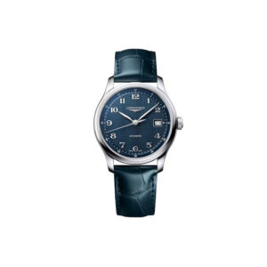 Longines Master Collection 39mm, Blue Barleycorn Dial, on Strap